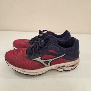 Mizuno Wave‎ Rider 23 Womens Running Shoes Burgundy Navy J1GD190303 Size 7.5